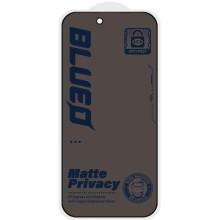 Защитное 2.5D стекло Blueo Full Cover Anti-Peep Matte для Apple iPhone 17 Pro Max /16 Pro Max (6.9") – Черный