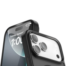 TPU+PC чехол Metal Buttons with MagSafe Colorful для Apple iPhone 17 Pro Max (6.9") – Черный