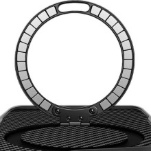 TPU+PC чохол Metal Buttons with MagSafe Carbon Ring для Apple iPhone 17 Pro Max (6.9") – Чорний
