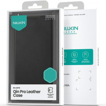 Шкіряний чохол-книжка Nillkin Qin Pro Camshield для Apple iPhone 17 Pro Max (6.9") – Чорний