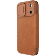 Шкіряний чохол-книжка Nillkin Qin Pro Camshield для Apple iPhone 17 Pro Max (6.9") – Brown