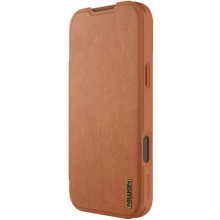 Шкіряний чохол-книжка Nillkin Qin Pro Camshield для Apple iPhone 17 Pro Max (6.9") – Brown