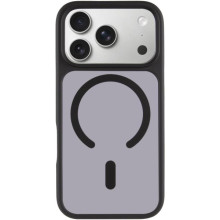 TPU+PC чехол Metal Buttons with MagSafe для Apple iPhone 17 Pro Max (6.9") – Черный