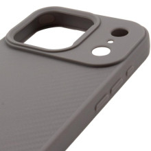 TPU чохол Carbon Protective with Magsafe для Apple iPhone 17 Pro Max (6.9") – Сірий