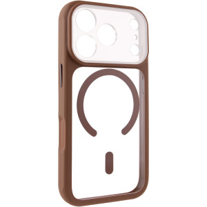 Чохол TPU+PC GETMAN Moon Clear with MagSafe для Apple iPhone 17 Pro Max (6.9") – Brown