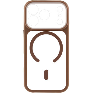 Чохол TPU+PC GETMAN Moon Clear with MagSafe для Apple iPhone 17 Pro Max (6.9") – Brown