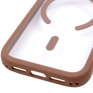Чохол TPU+PC GETMAN Moon Clear with MagSafe для Apple iPhone 17 Pro Max (6.9") – Brown
