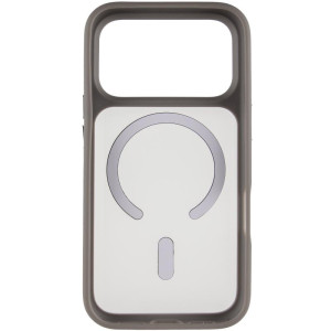 TPU+PC чехол Metal Buttons with MagSafe для Apple iPhone 17 Pro Max (6.9") – Серый