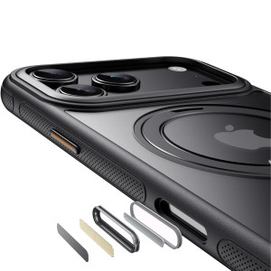 Чехол Ummi Stylish with MagSafe Ring для Apple iPhone 17 Pro Max / 18 Pro Max (6.9") – Черный