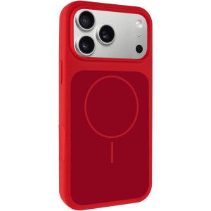 Чехол Silk Duo Color (AA) NO LOGO with Magnetic Fit для Apple iPhone 17 Pro Max / 18 Pro Max (6.9") – Красный