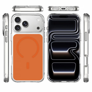 Чохол TPU+PC Space Pure Color with Magnetic Fit для Apple iPhone 17 Pro Max / 18 Pro Max (6.9") – Помаранчевий