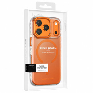 Чохол TPU+PC Puloka Resplendent with Magnetic Fit для Apple iPhone 17 Pro Max / 18 Pro Max (6.9") – Помаранчевий