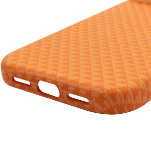 Чехол TPU+PC KVZV Triangular Pattern with Magnetic Fit для Apple iPhone 17 Pro Max / 18 Pro Max 6.9 – Оранжевый