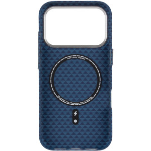 Чехол TPU+PC KVZV Triangular Pattern with Magnetic Fit для Apple iPhone 17 Pro Max / 18 Pro Max 6.9 – Blue