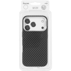 Чехол TPU+PC KVZV Triangular Pattern with Magnetic Fit для Apple iPhone 17 Pro Max / 18 Pro Max 6.9 – Черный