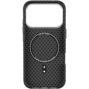 Чехол TPU+PC KVZV Triangular Pattern with Magnetic Fit для Apple iPhone 17 Pro Max / 18 Pro Max 6.9 – Черный