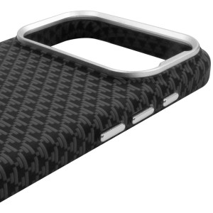 Чехол TPU+PC KVZV Triangular Pattern with Magnetic Fit для Apple iPhone 17 Pro Max / 18 Pro Max 6.9 – Черный