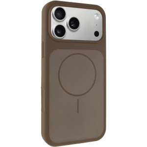 Чохол Silk Duo Color (AA) NO LOGO with Magnetic Fit для Apple iPhone 17 Pro Max (6.9") – Brown
