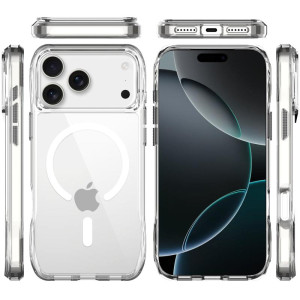 Чохол TPU Space Octagon with Magnetic Fit для Apple iPhone 17 Pro Max (6.9") – Прозорий