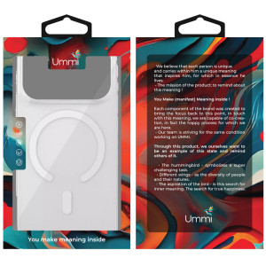 Чехол TPU Ummi transparent with Magnetic Fit для Apple iPhone 17 Pro Max / 18 Pro Max (6.9") – Прозрачный
