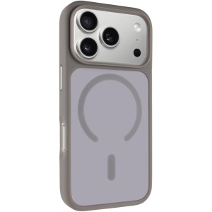 TPU+PC чехол Metal Buttons with Magnetic Fit для Apple iPhone 18 Pro Max / 17 Pro Max (6.9") – Серый