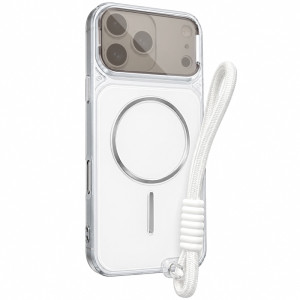 Чохол TPU+PC Pacific with Magnetic Fit and straps для Apple iPhone 17 Pro Max / 18 Pro Max (6.9") – Білий