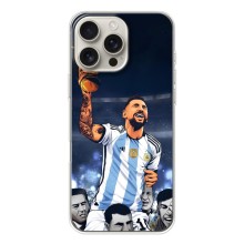 Чехлы для iPhone 17 Pro Max (Leo чемпион) (AlphaPrint) (Месси с кубком)