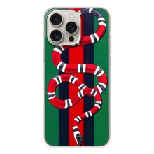 Чехлы ГУЧЧИ для Айфон 17 Pro Max (AlphaPrint) (Gucci змия)