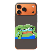 Чехлы с картинкой  Жаба Мем на iPhone 17 Pro Max – Плач лягушки