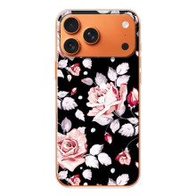 Чохли з квітами для iPhone 17 Pro Max (VPrint) (Квіти на чорному)
