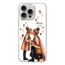 Чехол с печатью для iPhone 17 Pro Max - (Мама с ребенком) (AlphaPrint) (Дочка и мама)