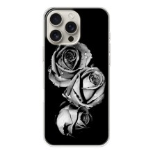 Чехол с картинкой (Стильные) для Айфон 17 Pro Max - (AlphaPrint) (Черная роза)