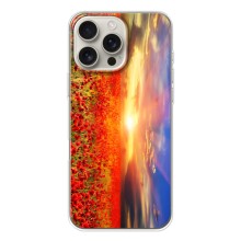 Чехол с картинкой (Стильные) для Айфон 17 Pro Max - (AlphaPrint) (Поле тюльпанов)