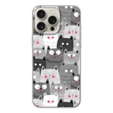 Чехлы с Котиками для iPhone 17 Pro Max (VPrint) (Рисованные котики)