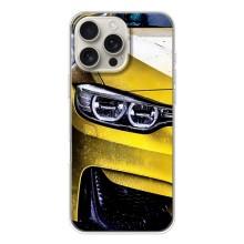 Чехлы с Машинами на Айфон 17 Pro Max (VPrint) (Желтая машина)