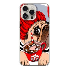 Чехлы с собаками для iPhone 17 Pro Max (VPrint) (Собачка в шапке)