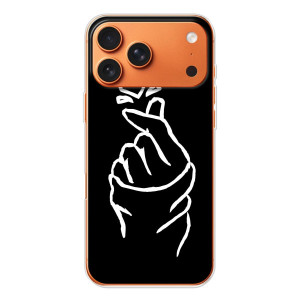 Чехлы (Знак сердечка) на iPhone 17 Pro Max – Сердце на черном