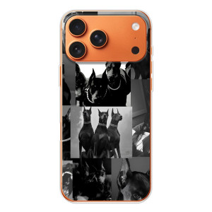 Чехол ДОБЕРМАН для iPhone 17 Pro Max (Коллаж Доберман)