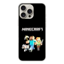 Чехол Майнкрафт на iPhone 17 Pro Max (AlphaPrint) Minecraft (герои Minecraft)