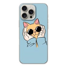 Чехол на Айфон 17 Pro Max с Котами (VPrint) (Котик в очках)
