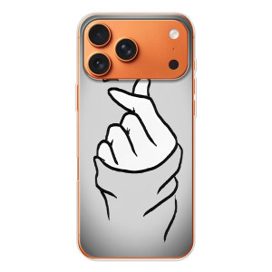 Чохол з принтом для iPhone 17 Pro Max (AlphaPrint - Знак сердечка)