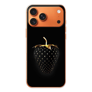 Чехол с изображением  вкусной еды для iPhone 17 Pro Max – Чёрная клубника