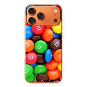 Чехол с изображением  вкусной еды для iPhone 17 Pro Max – Разноцветные M&M'S