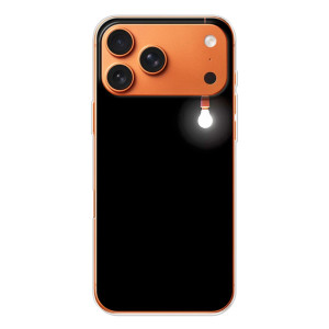 Чехол с картинками на черном фоне для iPhone 17 Pro Max – Лампочка