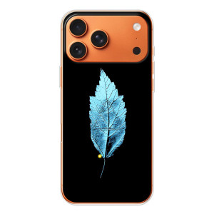 Чехол с картинками на черном фоне для iPhone 17 Pro Max – Листочек