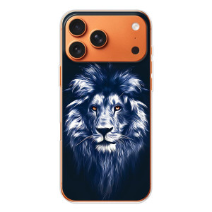 Чохол з картинкою на iPhone 17 Pro Max – Лев – синій