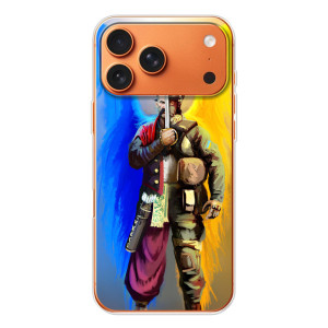 Чехол с картинкой (Патриотический КОЗАК) на iPhone 17 Pro Max – Козак с крыльями