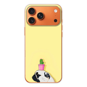 Бампер для iPhone 17 Pro Max с картинкой "Песики" – Кактус на голове