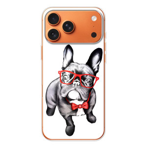 Бампер для iPhone 17 Pro Max с картинкой "Песики" – В очках