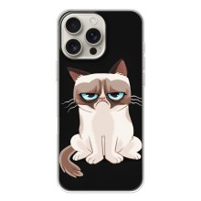 Чехол с принтом для iPhone 17 Pro Max (AlphaPrint) Модные коты (Грустный кот)